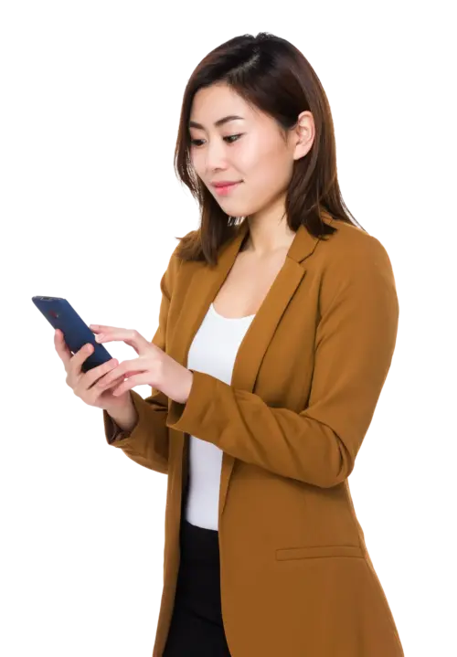 woman in blazer using mobile phone 2026 01 09 07 42 34 utc (1)